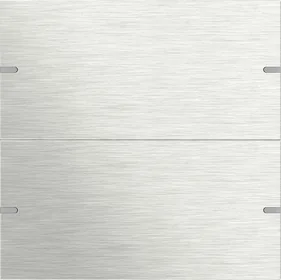 Bộ mặt phím Gira 4.95 2 phím — Inox (5022 219)