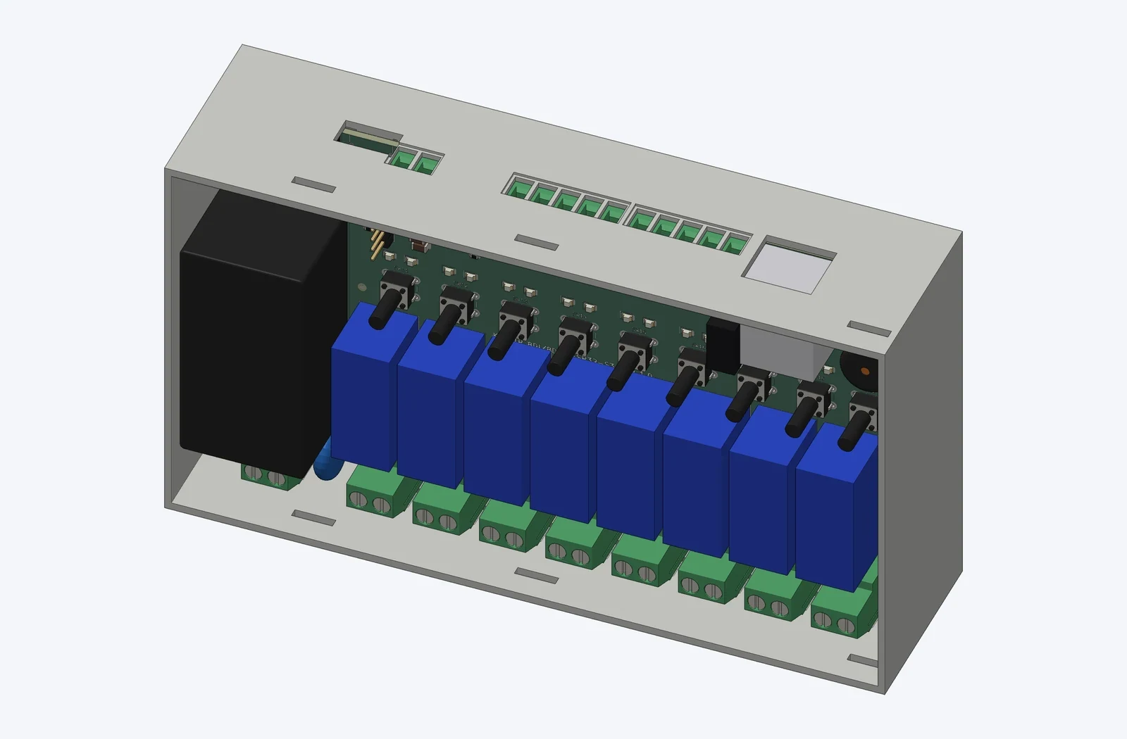 Mạch PCB đặt trong đế vỏ