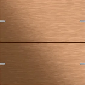 Bộ mặt phím Gira 4.95 2 phím — Đồng PVD (Bronze) (5022 38)